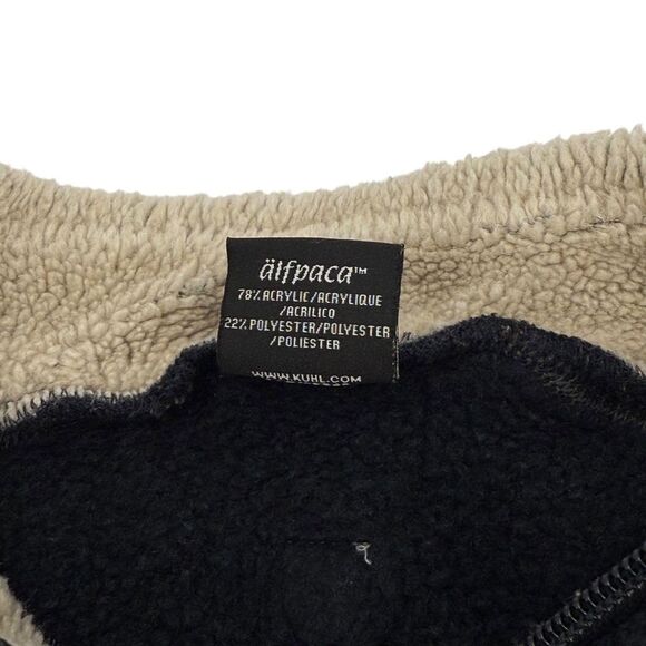 Kuhl Men's EUROPA Quarter Zip Alfpaca Fleece Navy Blue Medium - Picture 11 of 16